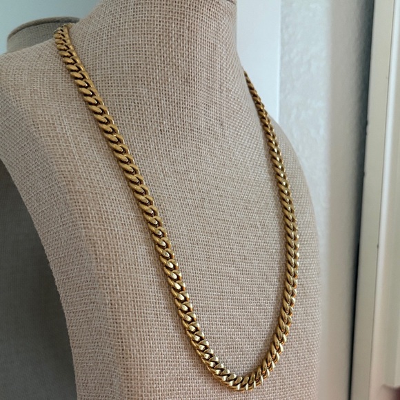 Monet Gold-Tone Curb Chain Necklace - Picture 3 of 5